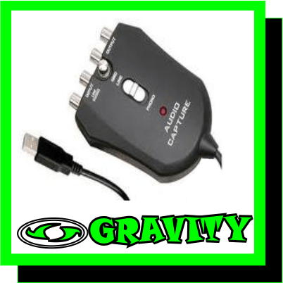 USB AUDIO CAPTURE DEVICE - DISCO * DJ * P.A. EQUIPMENT - GRAVITY -