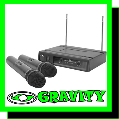 Cheap Wedding Dress on Chord Uhf Dual Handheld Mic Disco Dj P A Equipment Gravity