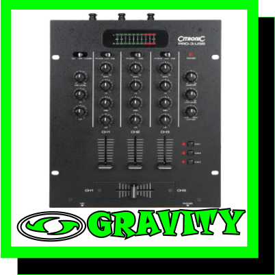 Free Logo Design Software on Citronic Pro 3 Dj Mixer 3 Channel With Usb   Disco   Dj   P A